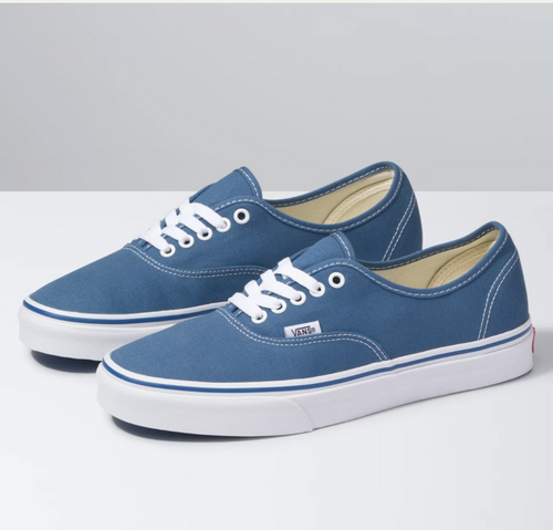 Shop Vans Mens Authentic Canvas Shoes Sneakers Classic Skateboard Casual -  Blue - US 4 - Dick Smith